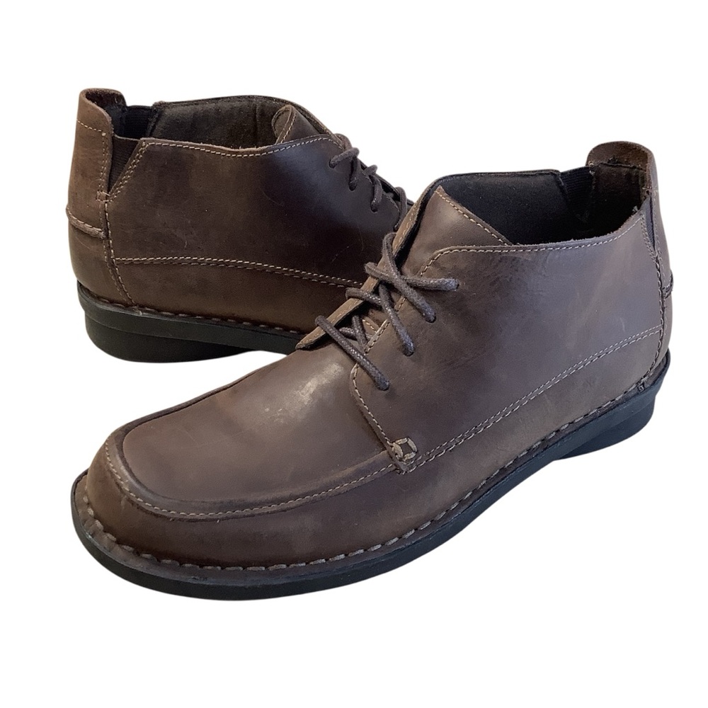 Clarks Women’s Nikki Class Lace-Up Moc-Toe Ankle Boots Size 8.5W
